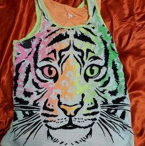 Girls Justice Tiger tank top